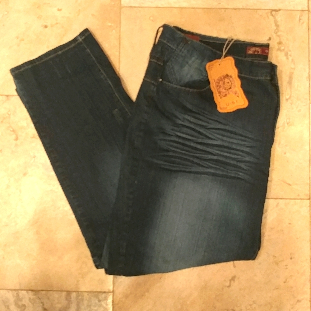 NWT U-51 Women's Plus Size Distressed Jeans